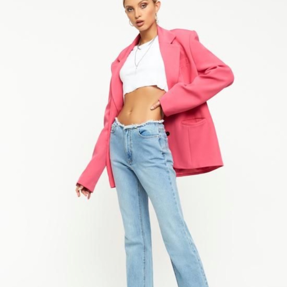NWT Lioness Lions den oversized pink blazer